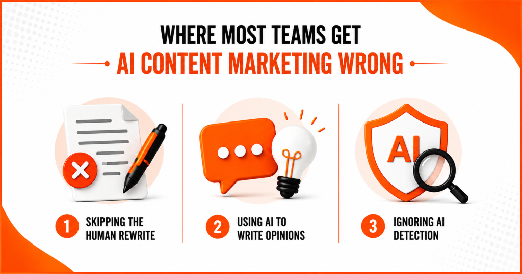 Where Most Teams Get AI Content Marketing Wrong